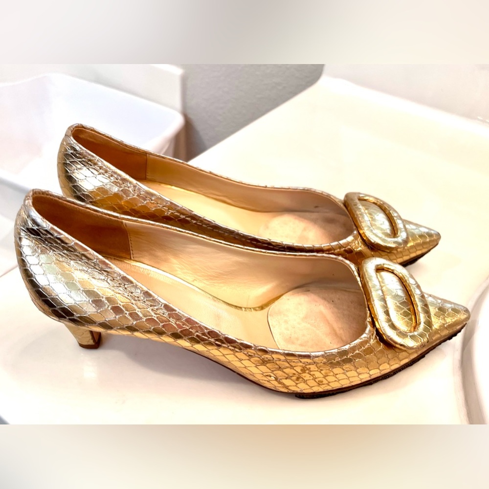Kate Spade New York
simon snake-print kitten-heel pump - Picture 2 of 5